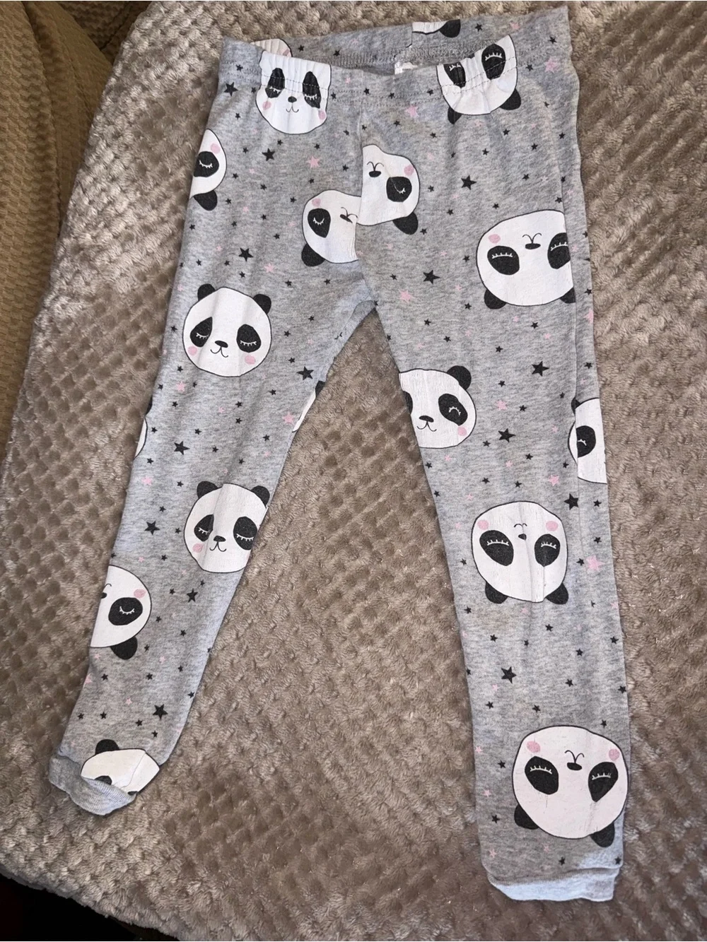 Carter's Gray Panda Print Kids Pajama Set